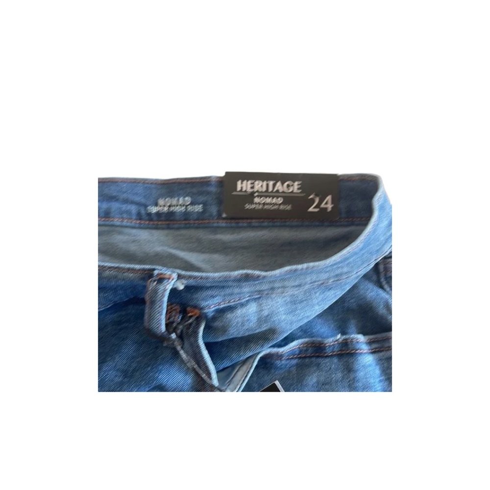 Nicole miller New York women’s jeans short heritagenomad super high rise size24 - Picture 4 of 7